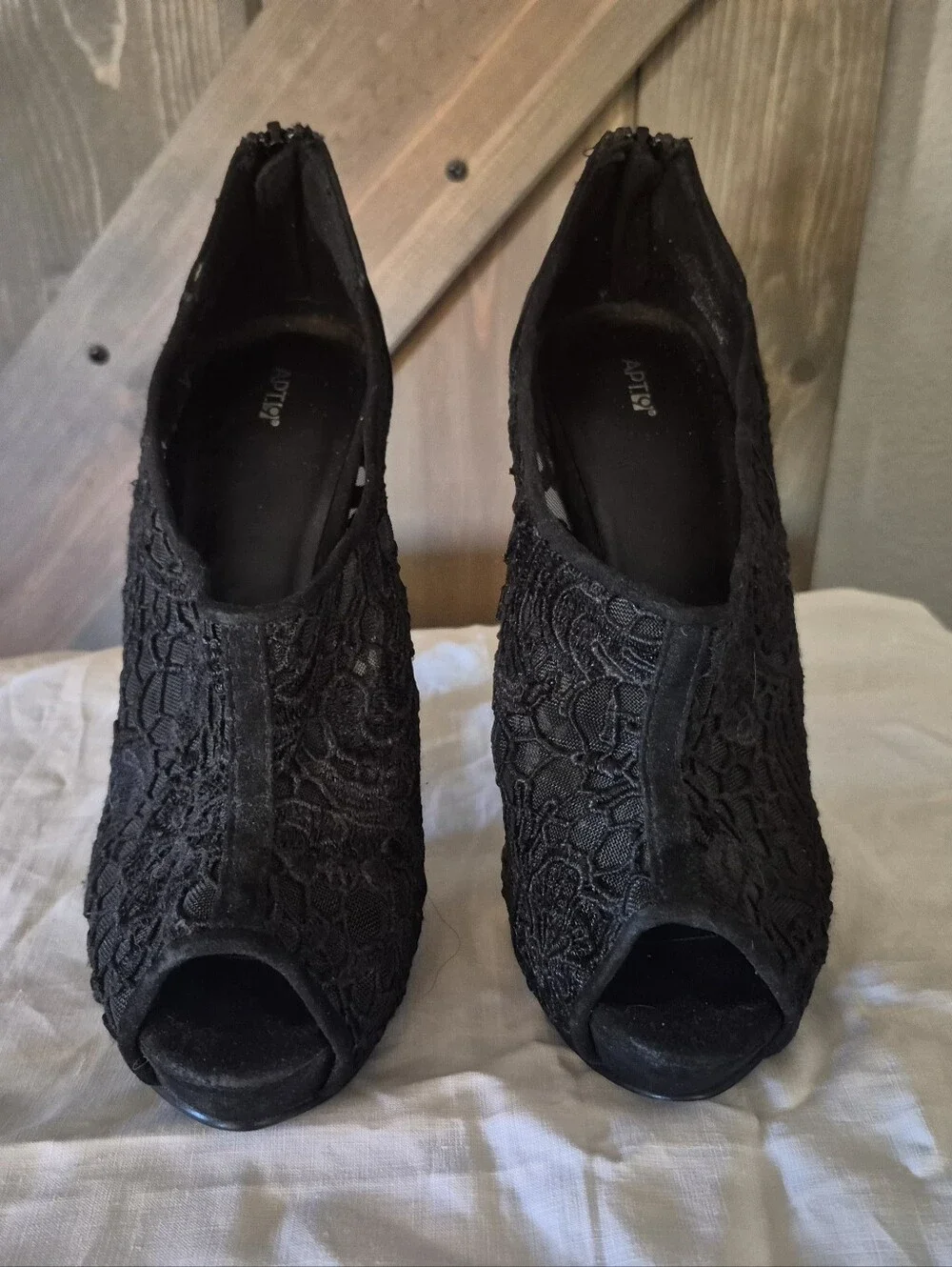 APT. 9 Black Lace Heals